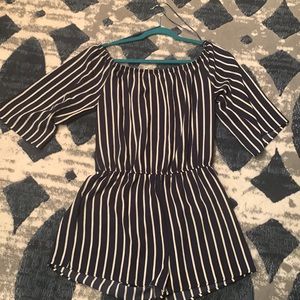 Ambiance Stripe Romper Shorts